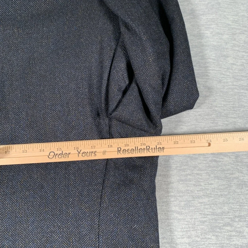Brioni Blazer Mens 42 Herringbone Wool Cashmere Double Breasted Sport Coat Italy
